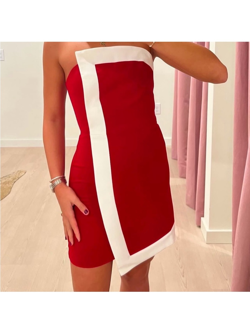Amanda Uprichard Rhodes Dress in Red